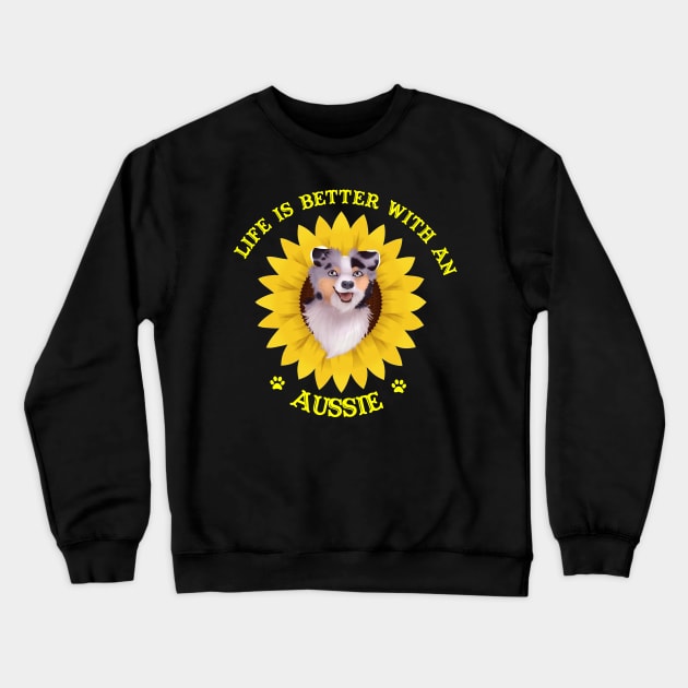 Aussie Lovers Crewneck Sweatshirt by bienvaem